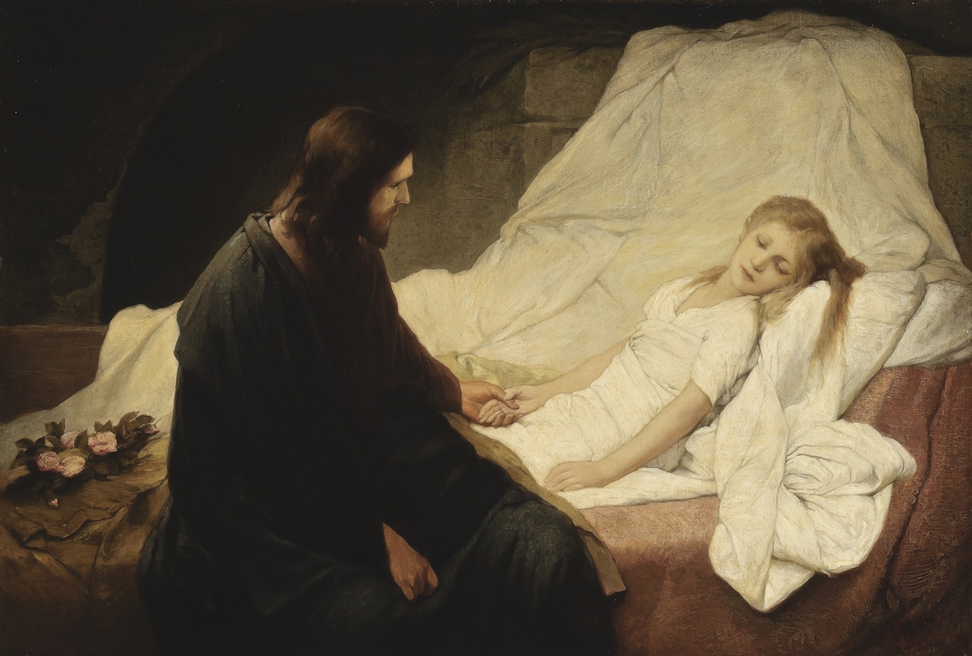 Габриэль Макс, «Христос воскрешает дочь Иаира»