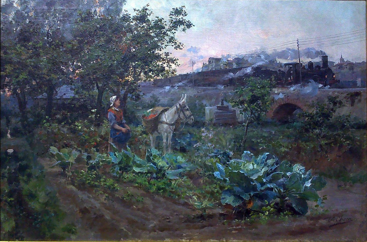Ульпиано Чека: на картинах мастера часто присутствовали лошади и поезда