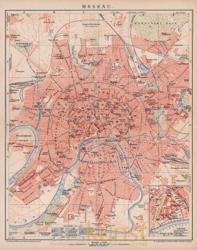 Карта Москвы 1897 г.