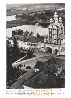 Общий вид Новодевичьего монастыря сверху