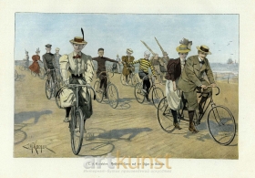 Парад велосипедистов в Остенде